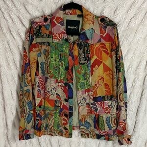 Desigual M Christian Lacroix Tropical Patchwork Jacket